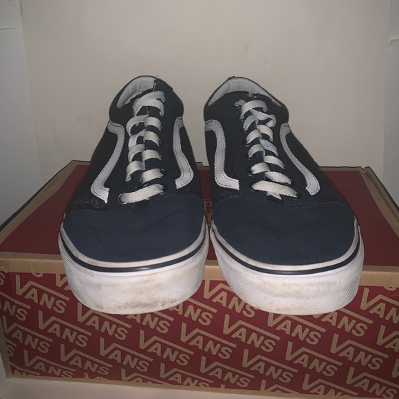 Vans Other - Vans Old Skool Low Navy Blue/White Size 11